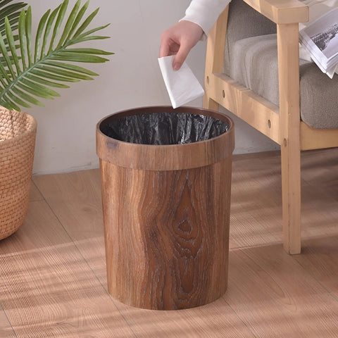 Minimalist Wood Trash Bin – Nordic Design for Modern Spaces