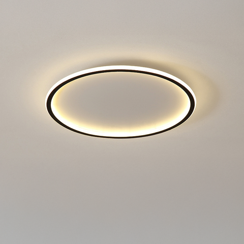 Scandinavian Round Flush Mount Ceiling Light – Modern Living Room Lamp