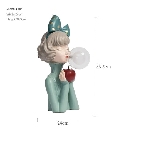 Decorative Girl Table Lamp – Bubble Bedside Night Light