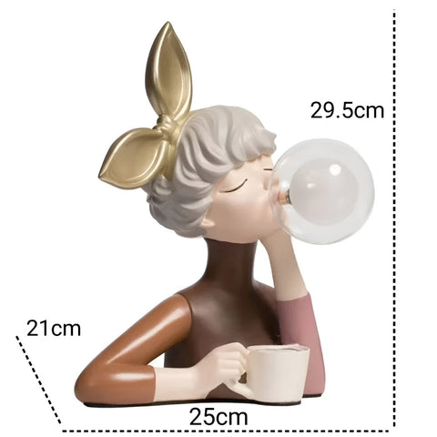 Decorative Girl Table Lamp – Bubble Bedside Night Light