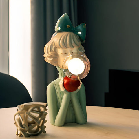 Decorative Girl Table Lamp – Bubble Bedside Night Light