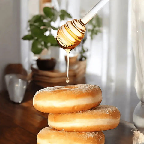 Glass Honey Jar – Bee Design with Lid