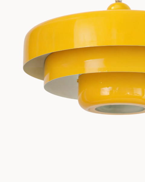Cascadia Pendant Light – Retro Orange Style with a Modern Statement Twist