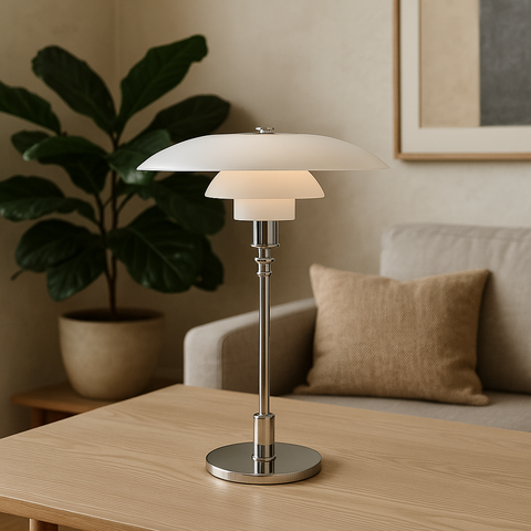 Danish Minimalist Table Lamp – Scandinavian Bedside Desk Light