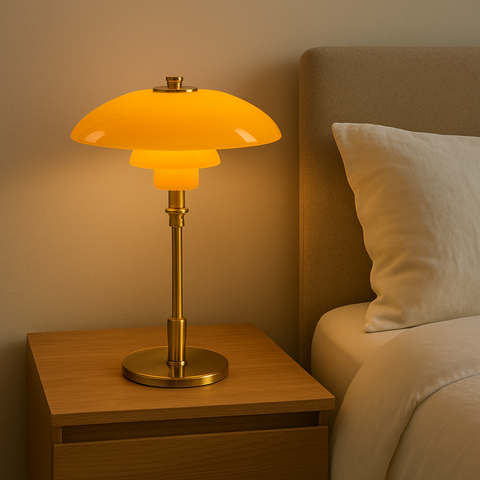 Danish Minimalist Table Lamp – Scandinavian Bedside Desk Light