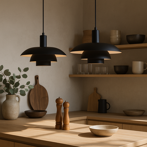 Danish Pendant Light – Scandinavian Minimalist Hanging Ceiling Lamp