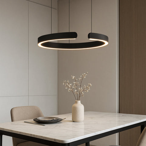 Ring Pendant Light – Modern Circular Ceiling Lamp