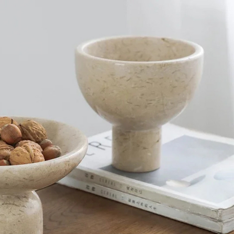 Decorative Marble Trays & Bowls – French Light Luxury Home Décor in Natural Stone