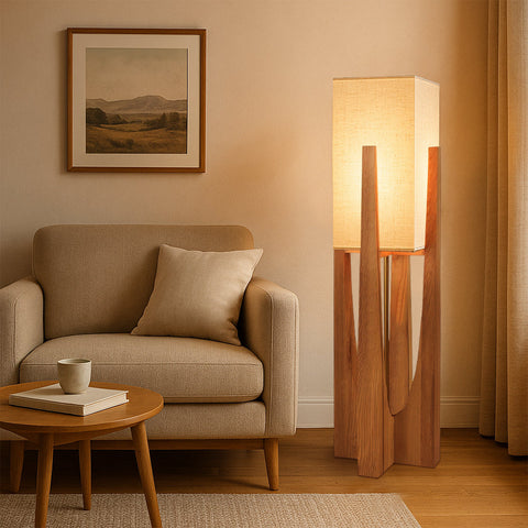 Wabi Sabi Floor Lamp – Japanese Style Minimalist Standing Light