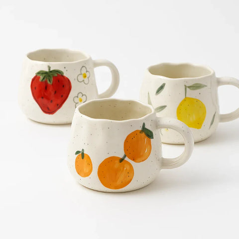 Fruit Garden Handmade Ceramic Mugs