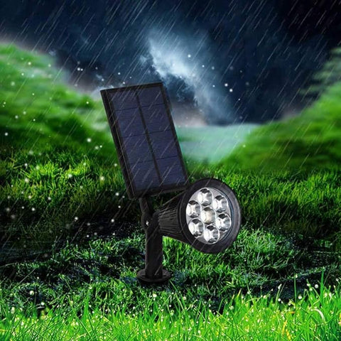 Solar Garden Spotlight – 9-Color Adjustable LED Landscape Light