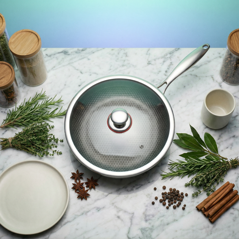 Titanium Frying Pan – Professional 5 Layer Cooking Pan