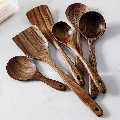 Wooden Kitchen Utensil Set