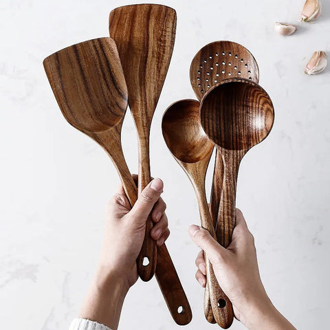 Wooden Kitchen Utensil Set