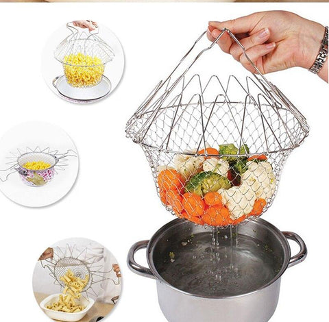 Chef Basket - Foldable Multifunctional Draining Basket
