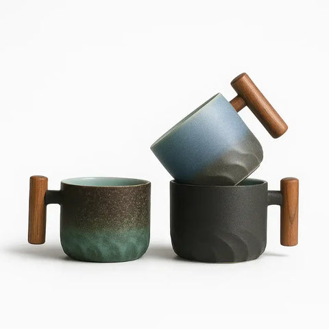 Rustic Ceramic Coffee Mugs