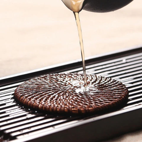 Handmade Rattan Coasters – Set of 6 Natural Woven Table Protectors