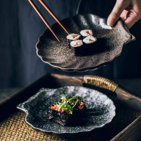 Coastal Ceramic Dinner Plate | Shell Design Tableware