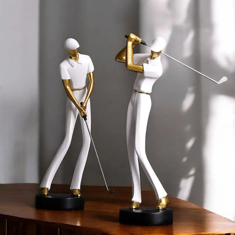 Golf Swing Sculpture – Kelly Style Decorative Figurine