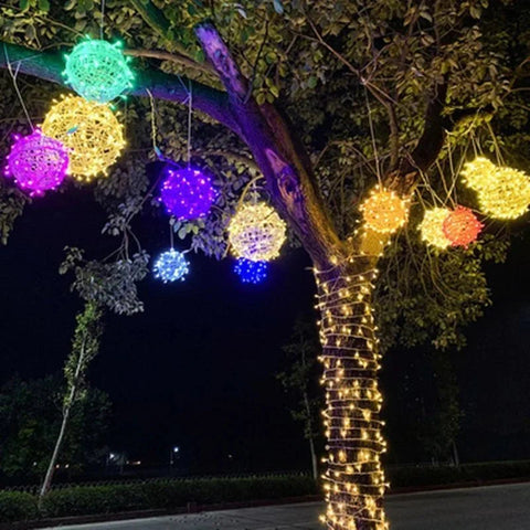 Outdoor LED Garden Ball Lights | Hanging Spheres