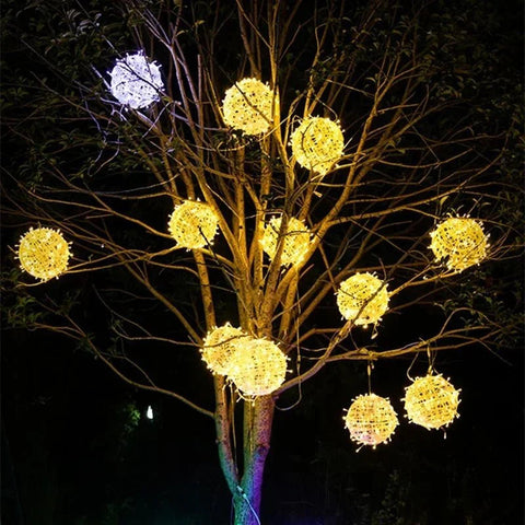 Outdoor LED Garden Ball Lights | Hanging Spheres