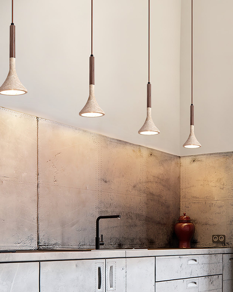 Pendant Ceiling Light - Clarivo - Natural Wood Finish - Modern Minimal Lamp
