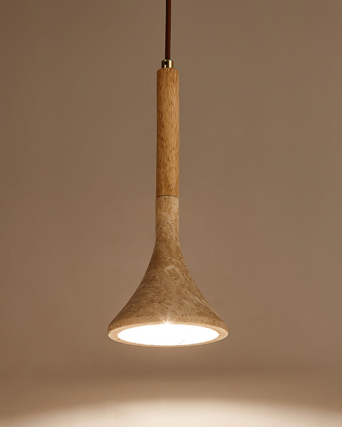 Pendant Ceiling Light - Clarivo - Natural Wood Finish - Modern Minimal Lamp
