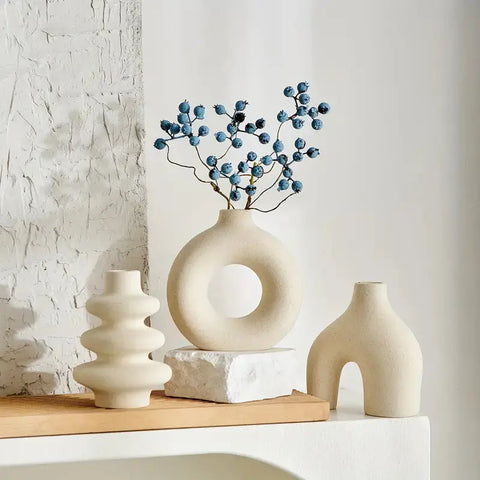 Luna Boho Ceramic Vase Set