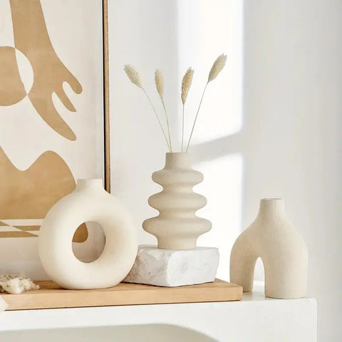 Luna Boho Ceramic Vase Set