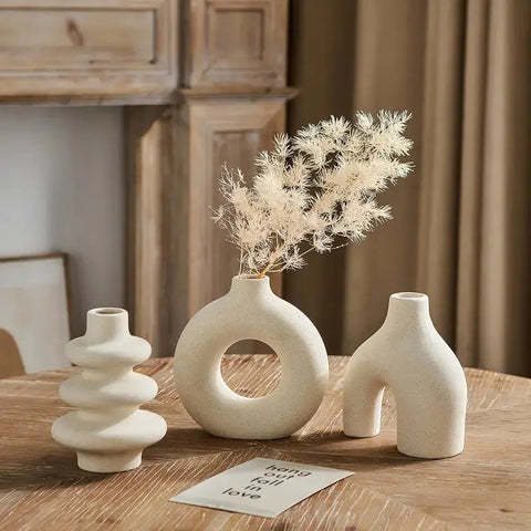 Luna Boho Ceramic Vase Set