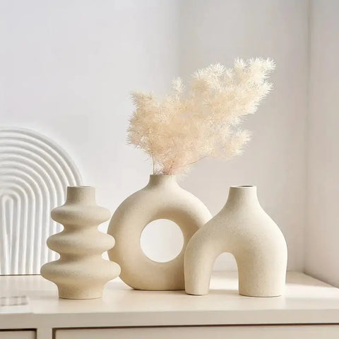 Luna Boho Ceramic Vase Set