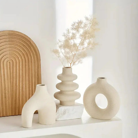 Luna Boho Ceramic Vase Set