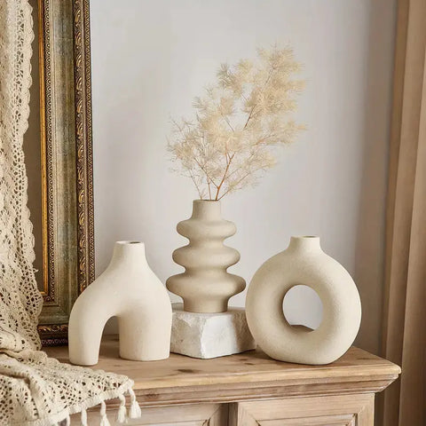 Luna Boho Ceramic Vase Set