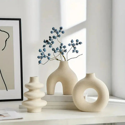 Luna Boho Ceramic Vase Set