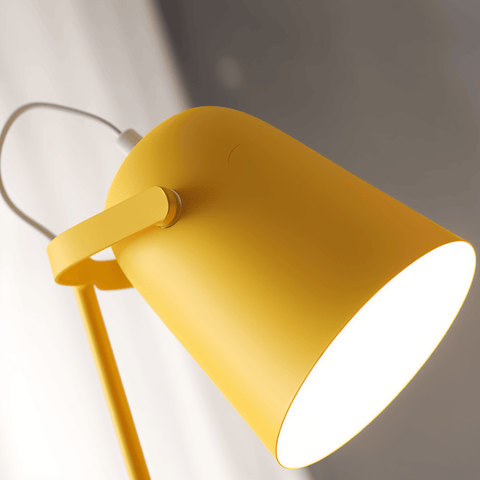 Macaron Table Lamp – Nordic Yellow Adjustable Desk Lamp