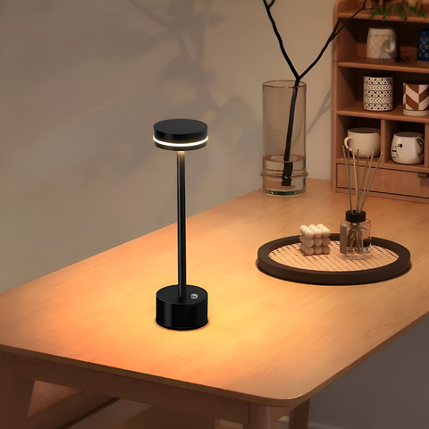 Mantle Touch Lamp – Portable Rechargeable Table Light with Dimmable LED