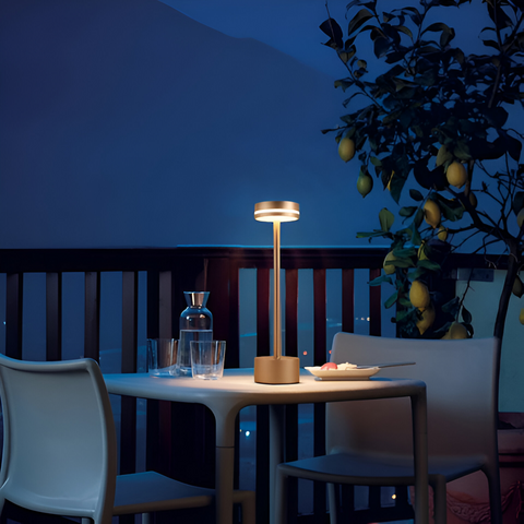 Mantle Touch Lamp – Portable Rechargeable Table Light with Dimmable LED