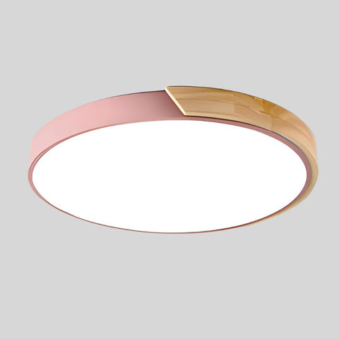 LuminaWood Ceiling Light – Nordic Wooden LED Design in Circular Form