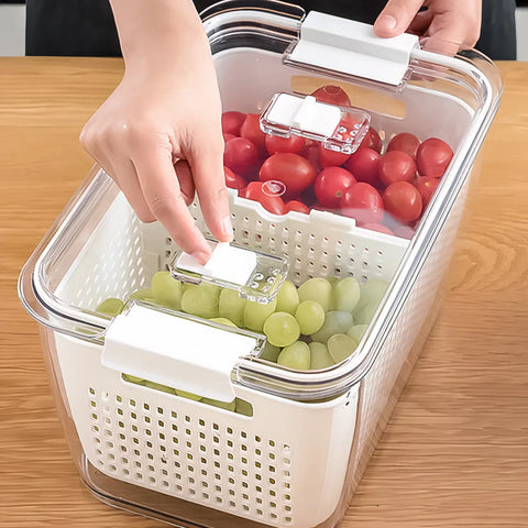 Multifunctional Large Capacity Fridge Storage Basket
