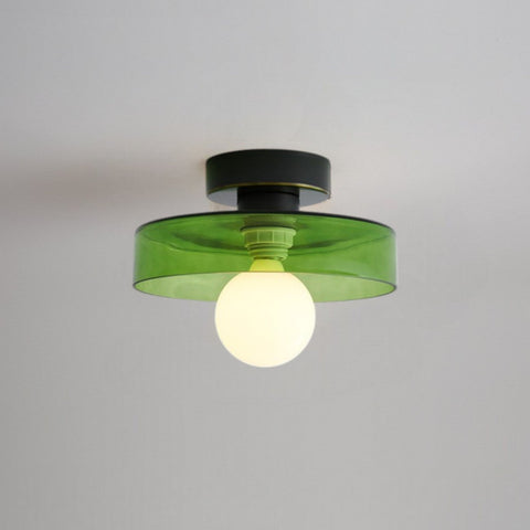French Bauhaus Ceiling Light – Retro Geometric Flush Mount Lamp