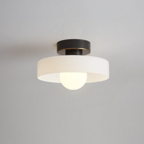 French Bauhaus Ceiling Light – Retro Geometric Flush Mount Lamp