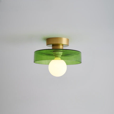 French Bauhaus Ceiling Light – Retro Geometric Flush Mount Lamp