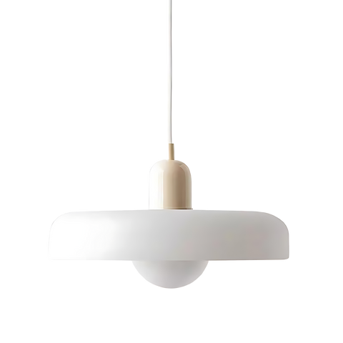 Pendant Ceiling Light - Haloria - Opal Halo Shade - Minimal Modern Design