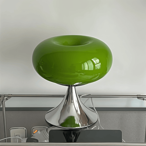 Apple LED Lamp – Curvy Macaron Glass Table Lamp