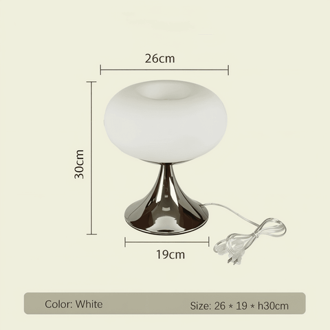 Apple LED Lamp – Curvy Macaron Glass Table Lamp