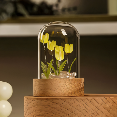 ArtifiTulip LED Table Lamp – DIY Flower Night Light with Tulip Design