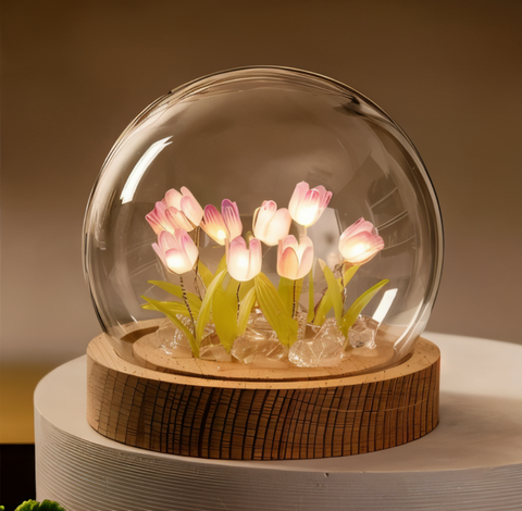 ArtifiTulip LED Table Lamp – DIY Flower Night Light with Tulip Design