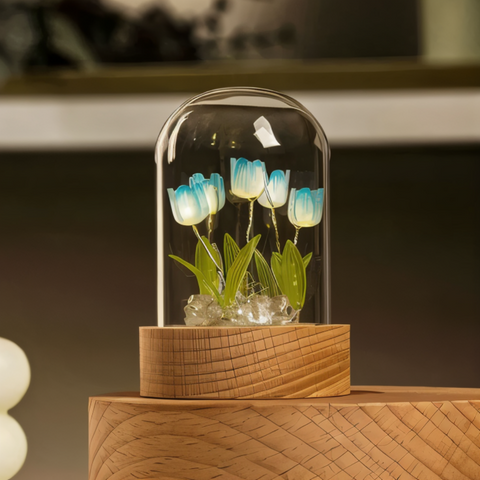 ArtifiTulip LED Table Lamp – DIY Flower Night Light with Tulip Design