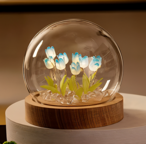 ArtifiTulip LED Table Lamp – DIY Flower Night Light with Tulip Design