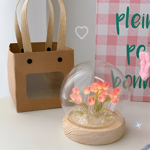 ArtifiTulip LED Table Lamp – DIY Flower Night Light with Tulip Design